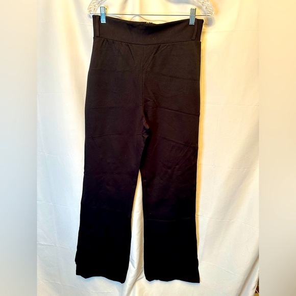 Brigitte Brianna Sexy Modest Size M Women’s Pants Black Wide Leg Zip Back - Picture 1 of 10